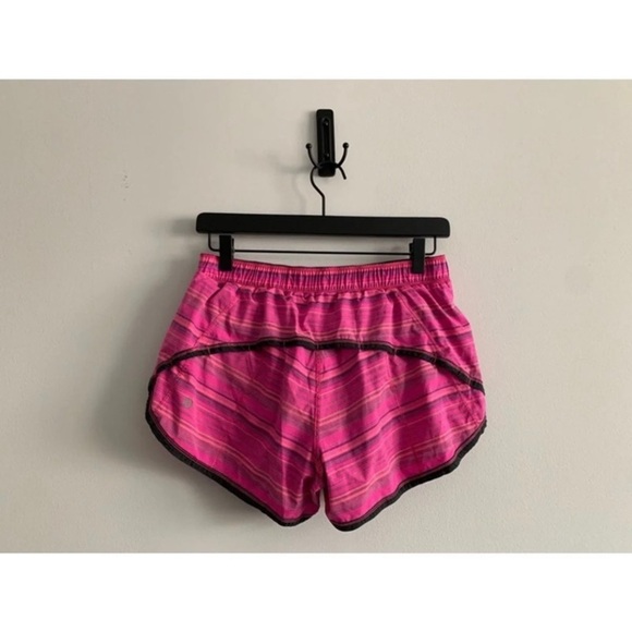 LULULEMON Pink Striped Shorts - Picture 2 of 4